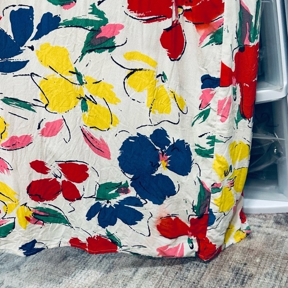 RIXO White Floral Mock Neck Maxi Dress Size 24 plus women’s - Picture 10 of 13